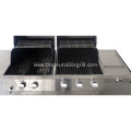 Outdoor Five Burner BBQ Grill with Side Burner